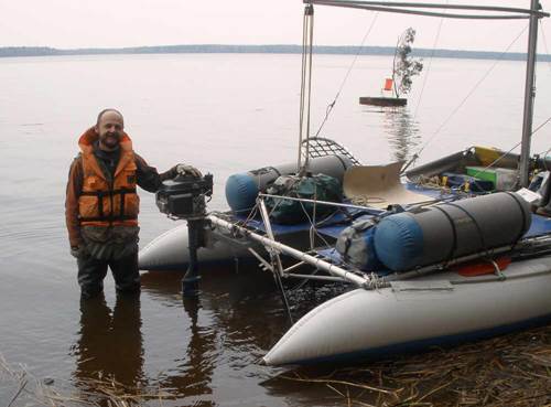 Aleksei Sigaev - Retrato con catamarán