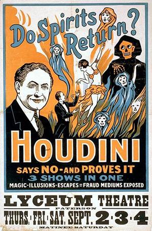 Houdini como Cazafantasmas - Cartel de la actuación