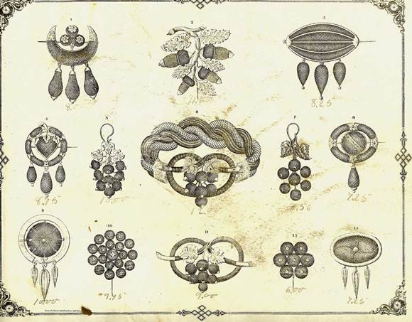 Motivos para joyas victorianas para el cabello