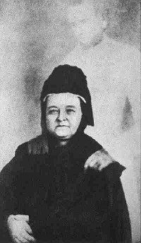 Imagen del fantasma de Abraham Lincoln con Mary Lincoln